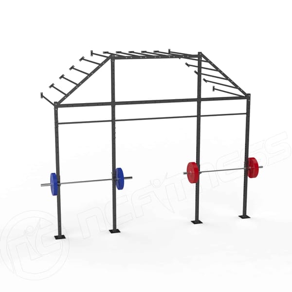 X-Series WM14-M-CR Wall Mount Monkey Bar Rack With Centre Rise