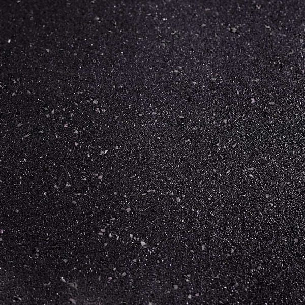 Commercial Rubber Gym Mat - Black 1m x 1m x 15mm