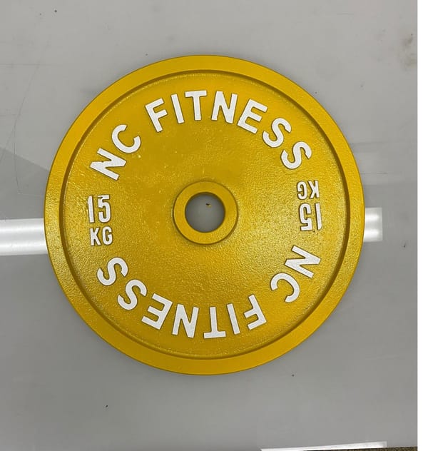 NC Fitness Yellow IPF 15kg Calibrated Weight Plate