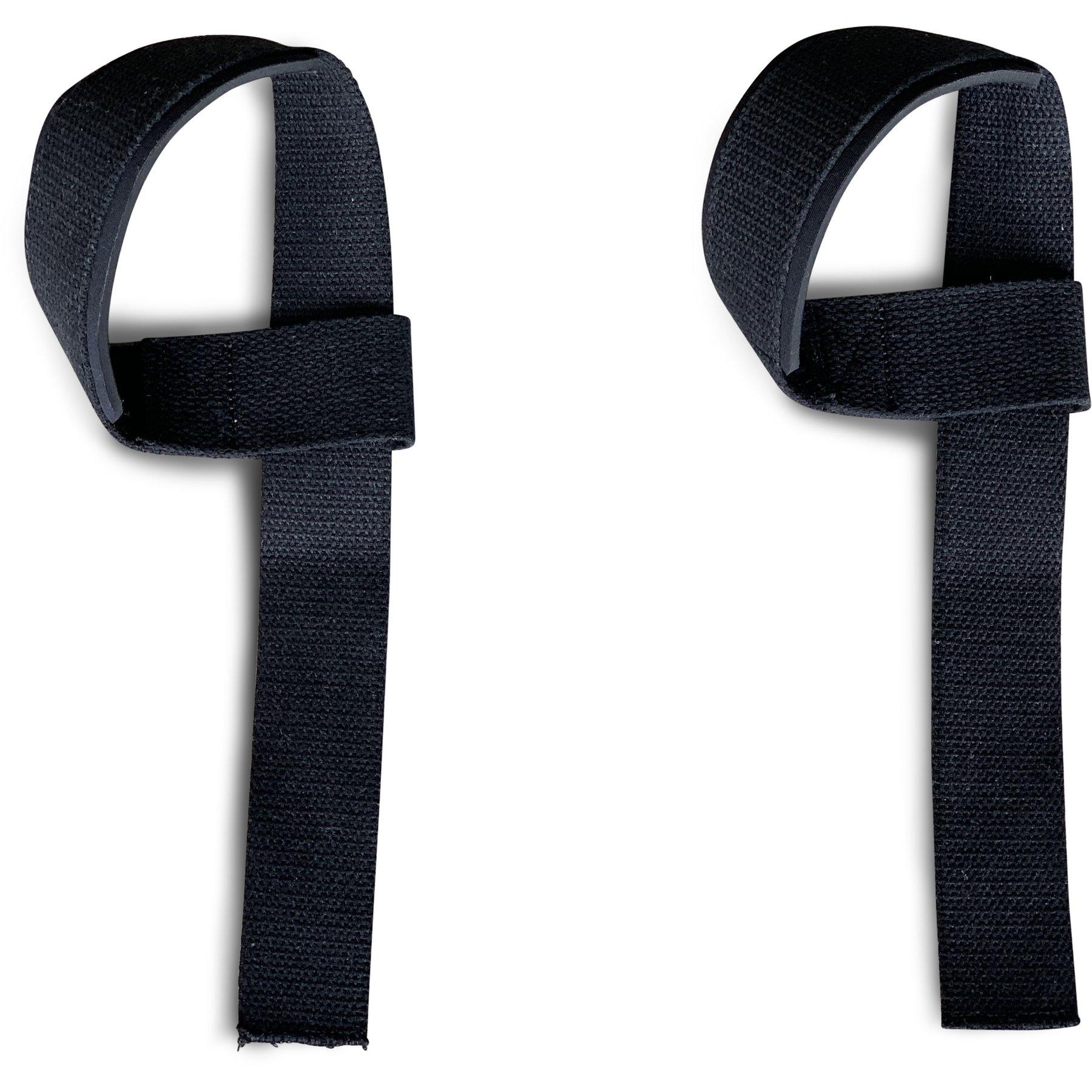 Wrist Support Straps - Deadlift Straps in Black - NC Fitness