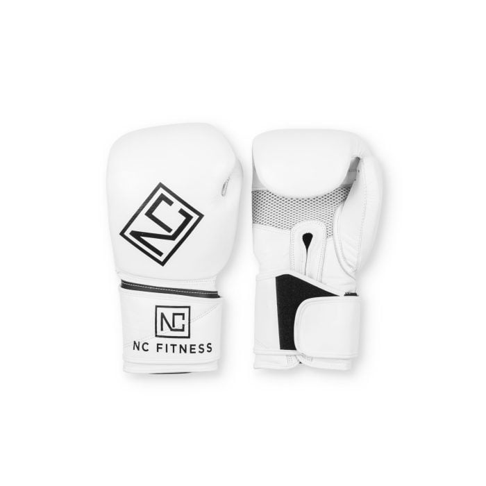 10oz Boxing Gloves - Synthetic Leather White