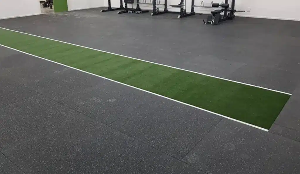 Premium Rubber Gym Mat - Black / Grey Fleck 1m x 1m x 15mm - Image 3