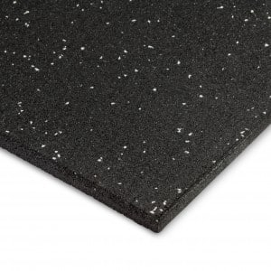 Commercial Rubber Gym Mat – Grey Fleck 1m x 1m x 15mm