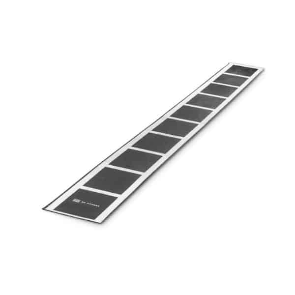 Black and white NC Fitness rubber agility ladder mat rolled out flat