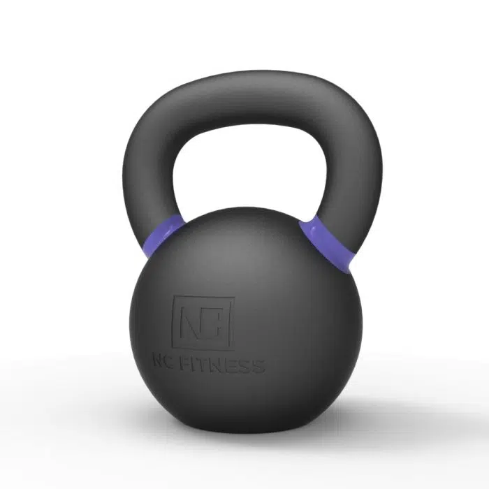 Cast Iron Kettlebell 20kg Powder Coat Kettlebells NC Fitness Cast Iron Kettlebell 20kg