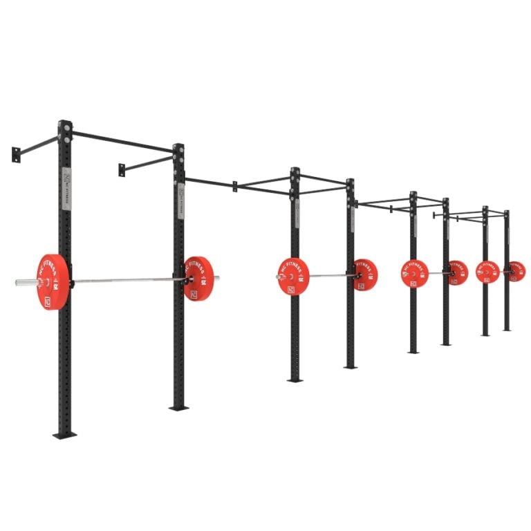 H-Series Wall Mount Gym Rig 06 Bumper Plates NC Fitness Wall Mounted Gym Equipment Rig