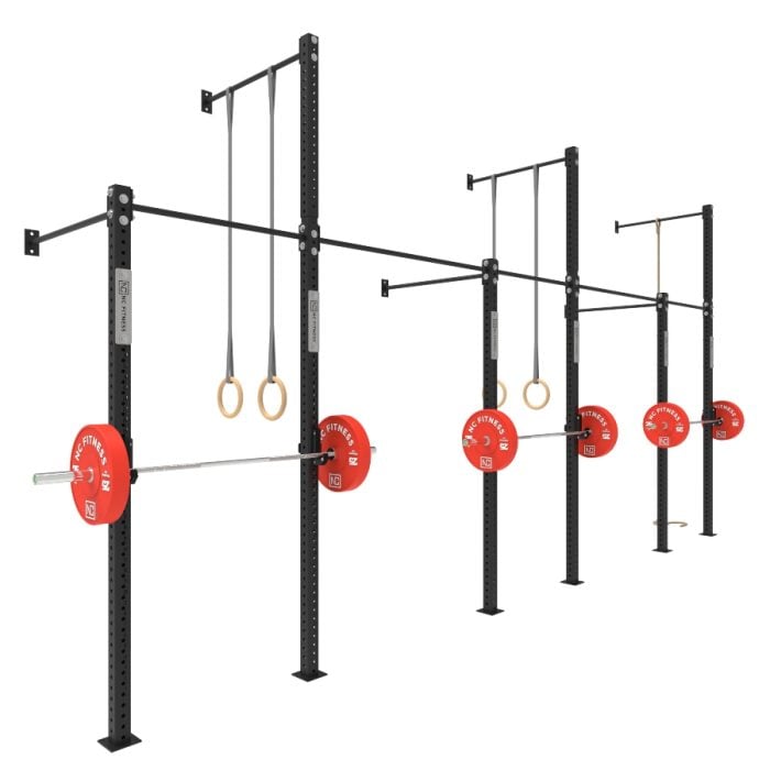 H-Series Wall Mount Gym Rig 07 H-Series Racks Wall Mount NC Fitness Wall Mounted Gym Equipment Rig