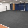 Premium Rubber Gym Mat - Black 1m x 1m x 15mm - Image 2