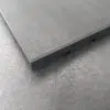 Corner of rubber gym tile flooring underside 500mm x 500mm