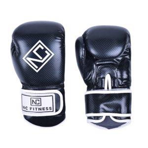 6oz Boxing Gloves in Black with white NC logo