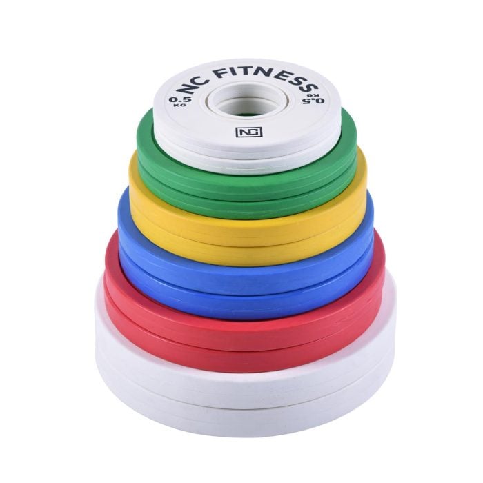 Premium Rubber Change Plates Set 25kg Total Fractional Change Plates NC Fitness Premium Rubber Change Plates Set 25kg Total