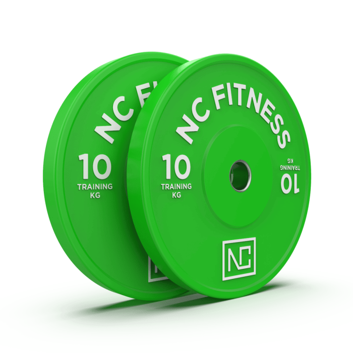 Bumper Plates 10kg green x 2