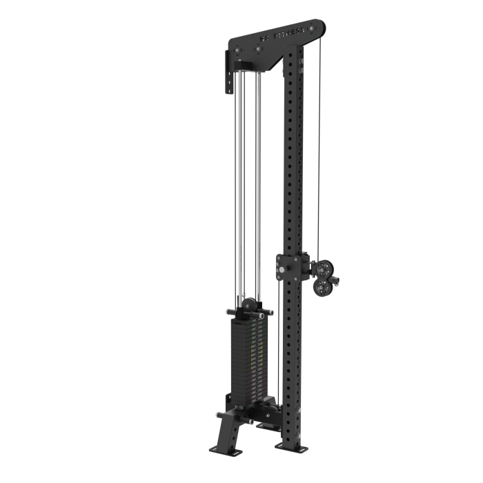 H-Series Single Pulley Machine – Includes Footplate and Kneepad Attachment Multi Gym Machines NC Fitness H-Series Single Cable Adjustable Functional Trainer