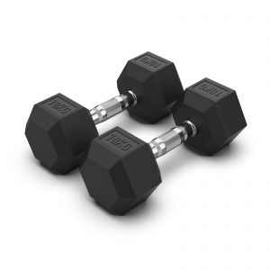 Rubber Hex Dumbbells