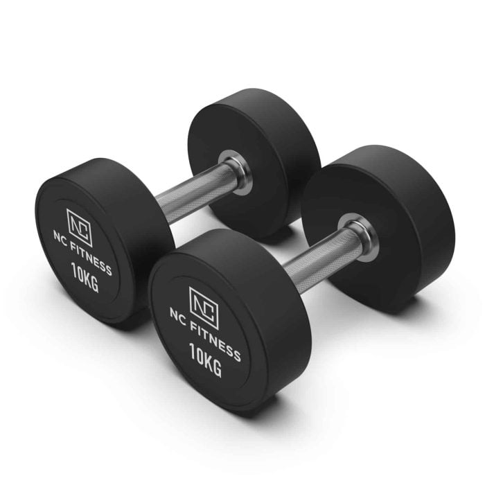 PU Dumbbells Pair 10kg Commercial PU Dumbbells NC Fitness PU Dumbbells Pair