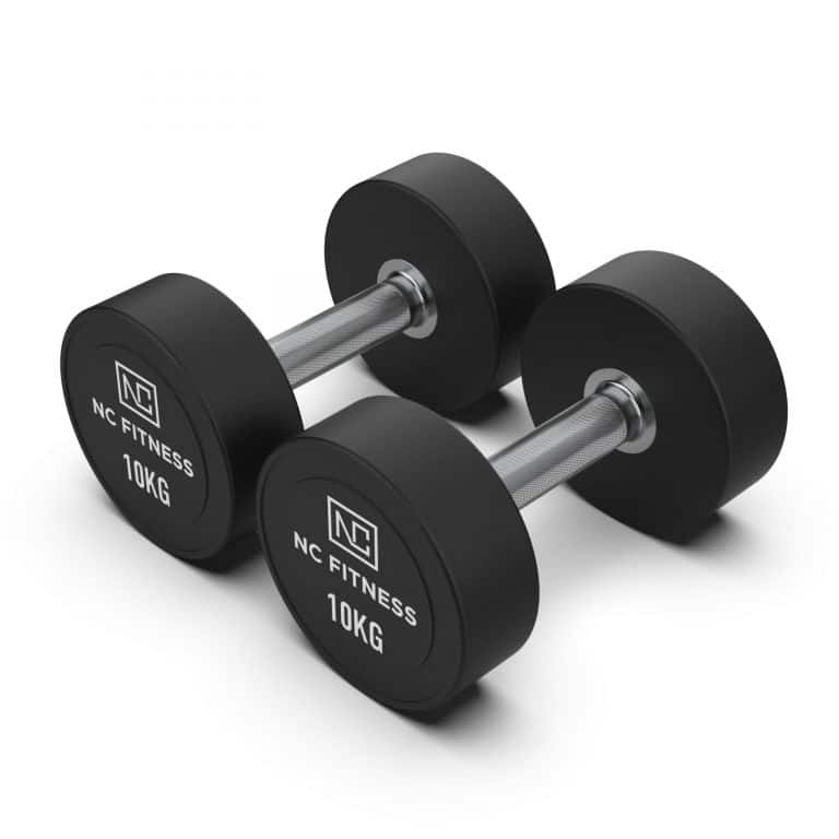 PU Dumbbells Pair 10kg Commercial PU Dumbbells NC Fitness PU Dumbbells Pair