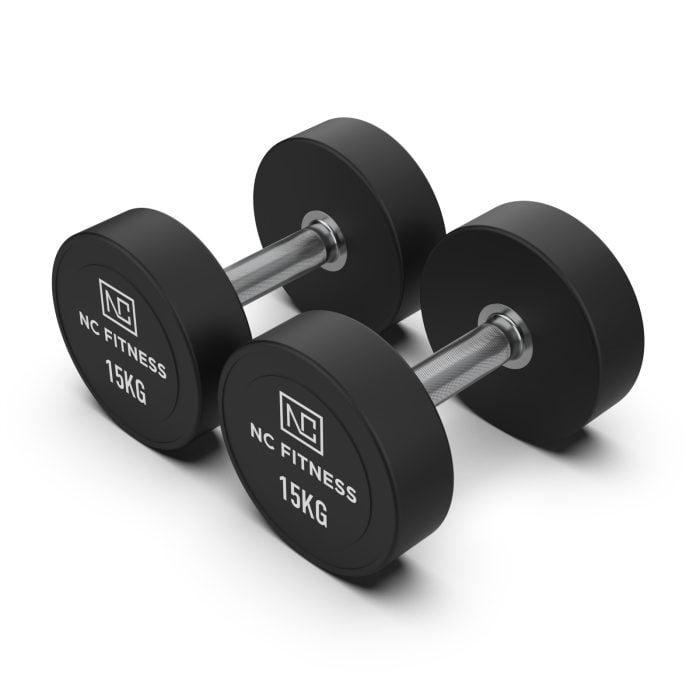 PU Dumbbells Pair 15KG Commercial PU Dumbbells NC Fitness PU Dumbbells Pair