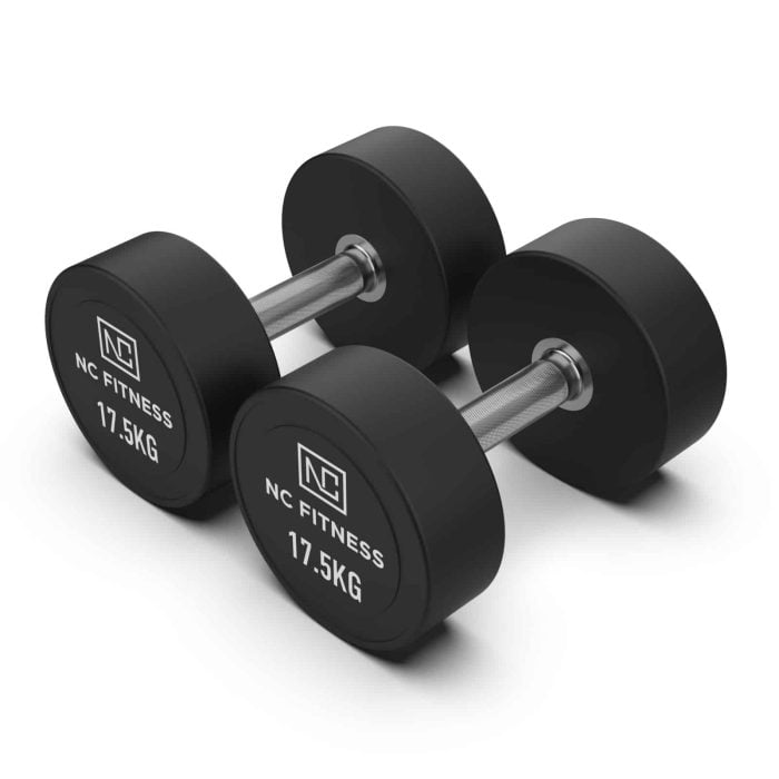 PU Dumbbells Pair 17.5kg Commercial PU Dumbbells NC Fitness PU Dumbbells Pair