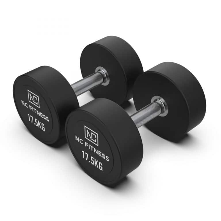 PU Dumbbells Pair 17.5kg Commercial PU Dumbbells NC Fitness PU Dumbbells Pair
