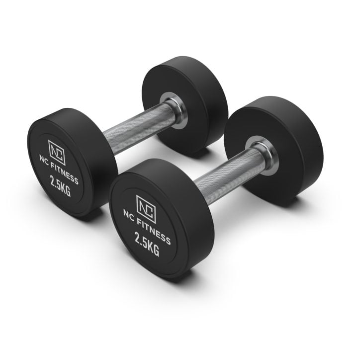 PU Dumbbells Pair 2.5kg Commercial PU Dumbbells NC Fitness PU Dumbbells Pair 2.5kg