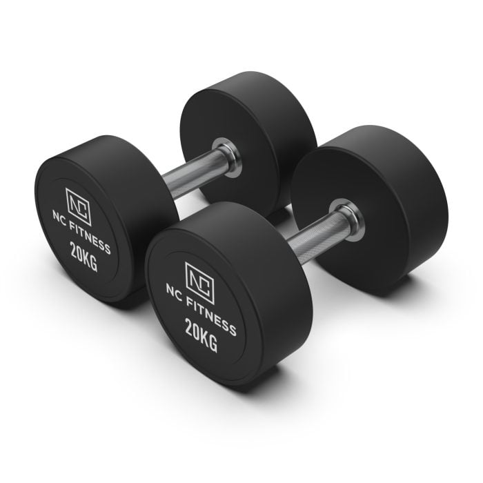 PU Dumbbells Pair 20kg Commercial PU Dumbbells NC Fitness PU Dumbbells Pair