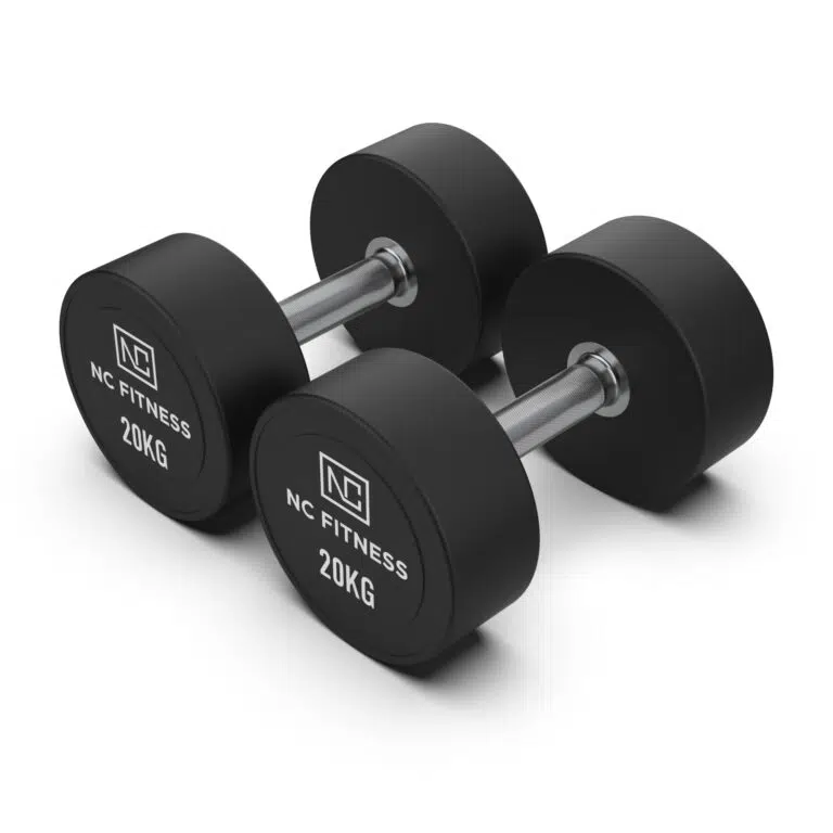 PU Dumbbells Pair 20kg Commercial PU Dumbbells NC Fitness PU Dumbbells Pair