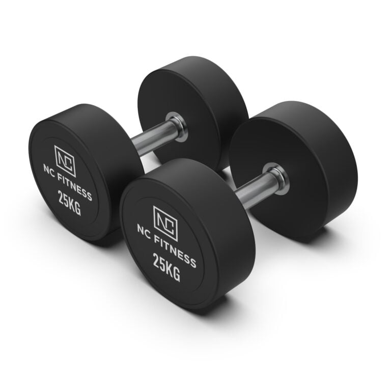 PU Dumbbells Pair 25kg Commercial PU Dumbbells NC Fitness PU Dumbbells Pair