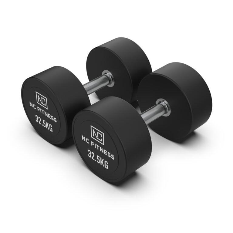 PU Dumbbells Pair 32.5kg Commercial PU Dumbbells NC Fitness PU Dumbbells Pair 32.5kg