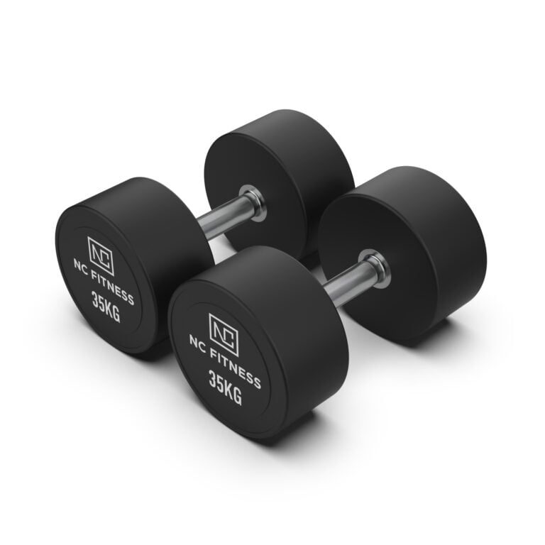 PU Dumbbells Pair 35kg Commercial PU Dumbbells NC Fitness PU Dumbbells Pair
