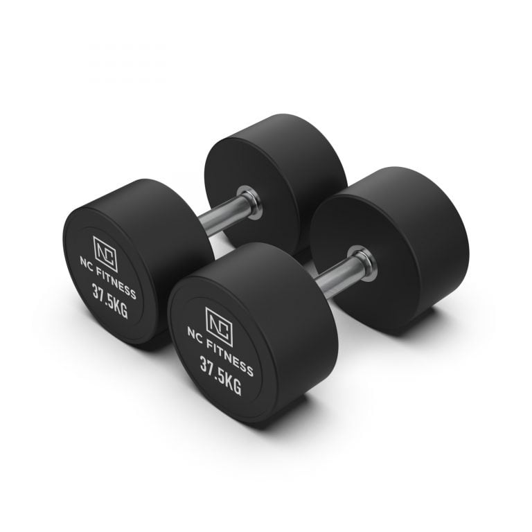 PU Dumbbells Pair 37.5kg Commercial PU Dumbbells NC Fitness PU Dumbbells Pair 37.5kg
