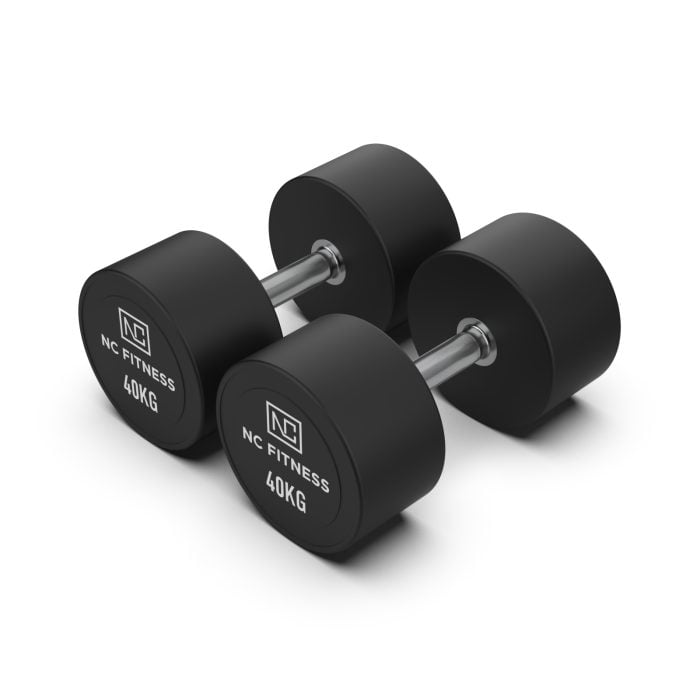 PU Dumbbells Pair 40kg Commercial PU Dumbbells NC Fitness PU Dumbbells Pair