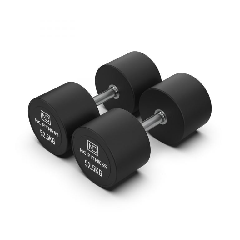 PU Dumbbells Pair 52.5kg Commercial PU Dumbbells NC Fitness PU Dumbbells Pair 52.5kg