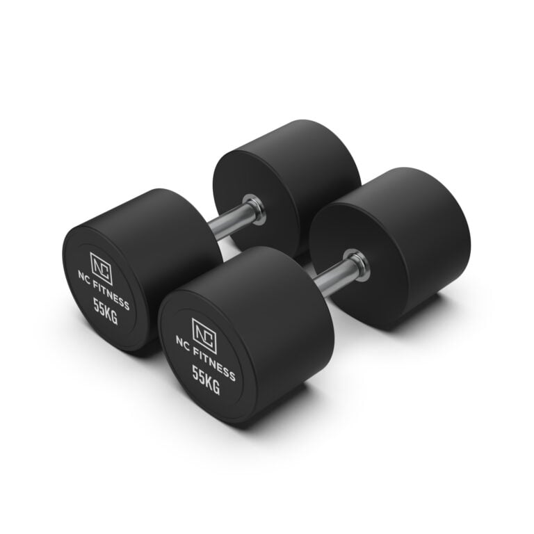 PU Dumbbells Pair 55kg Commercial PU Dumbbells NC Fitness Commercial PU Dumbbells Pair 55kg