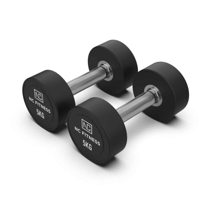 PU Dumbbells Pair 5kg Commercial PU Dumbbells NC Fitness dumbbells Melbourne