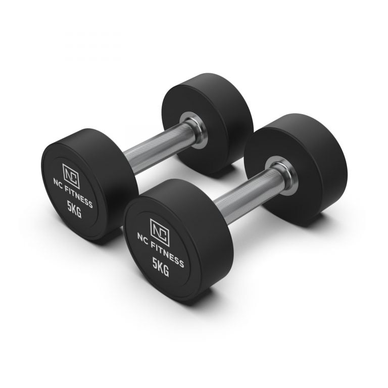 PU Dumbbells Pair 5kg Commercial PU Dumbbells NC Fitness dumbbells Melbourne