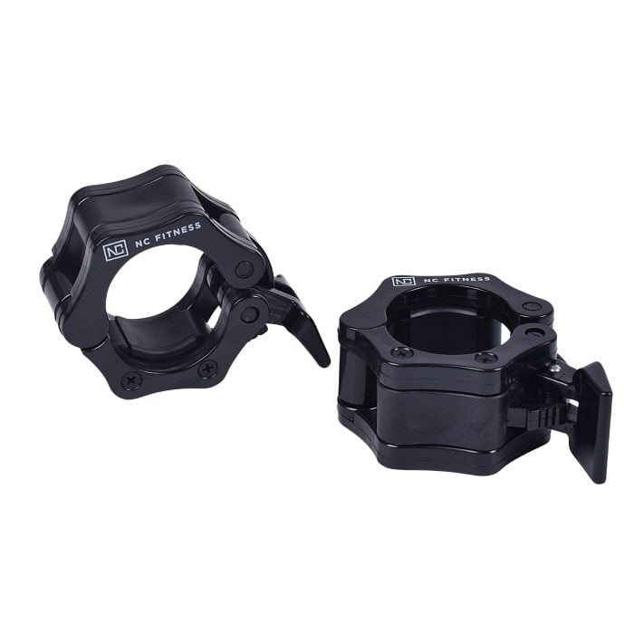 Black Olympic Locking Collars Pair