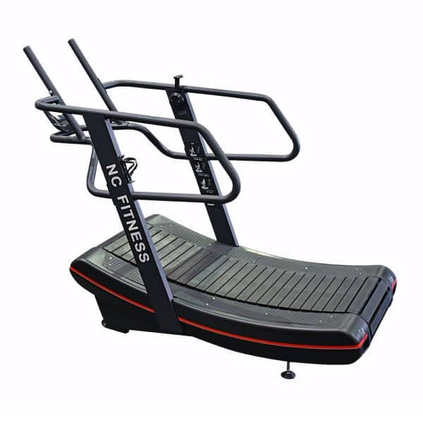 NC Fitness Curved Treadmill side on