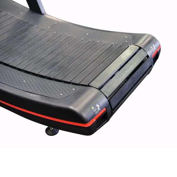 NC Fitness Curved Treadmill belt at rear of treadmill