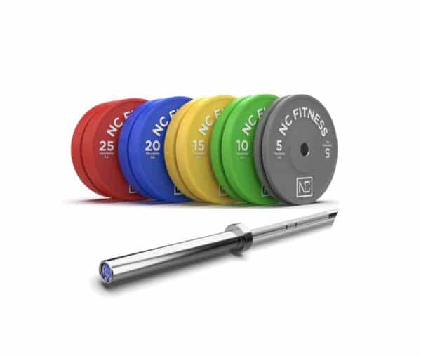 Bumper Plates and Barbells