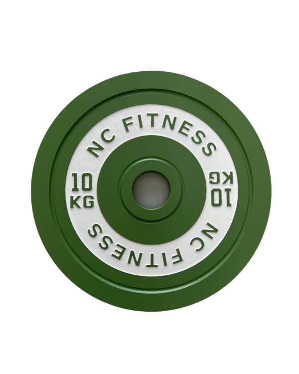 10Kg green and white coloured calibrated Weight Plate