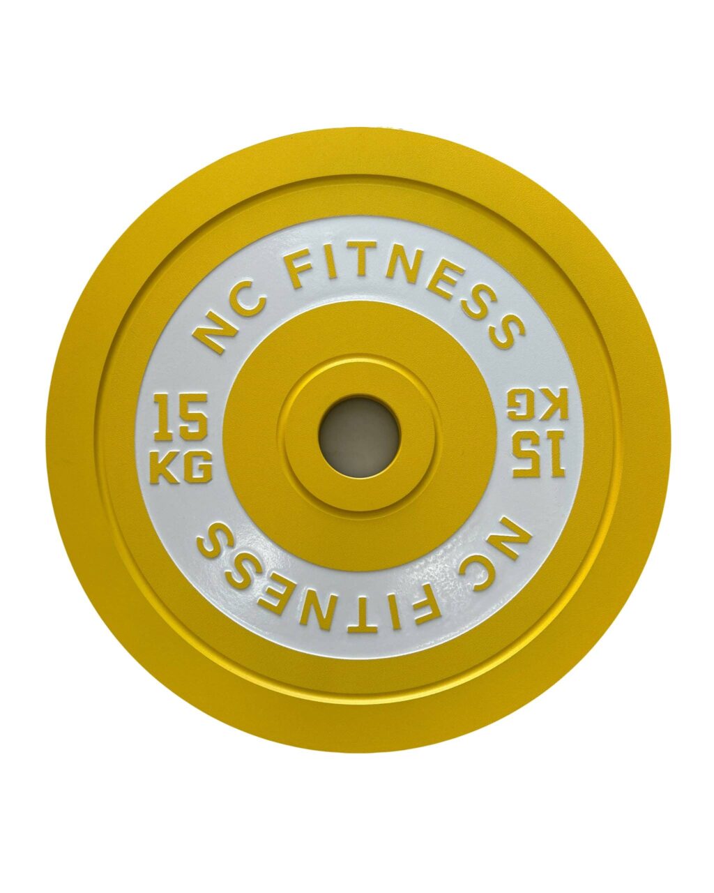 15Kg yellow and white coloured calibrated Weight Plate