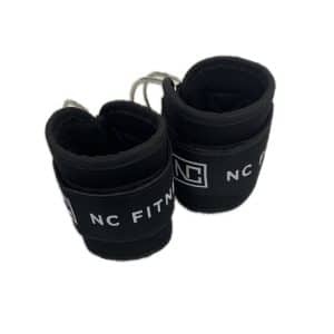 NC Fitness black velcro ankle Straps for use with cable machines