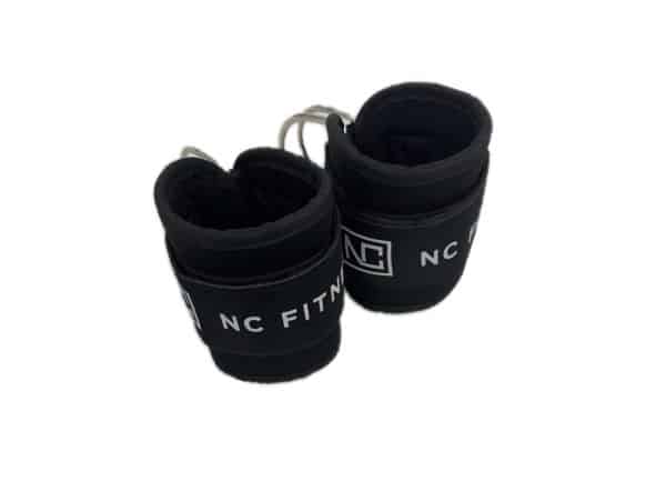 NC Fitness black velcro ankle Straps for use with cable machines