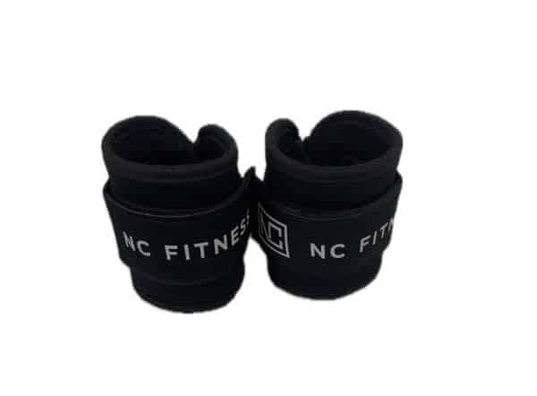 NC Fitness black velcro ankle Straps for Weightlifting and for use with cable machines