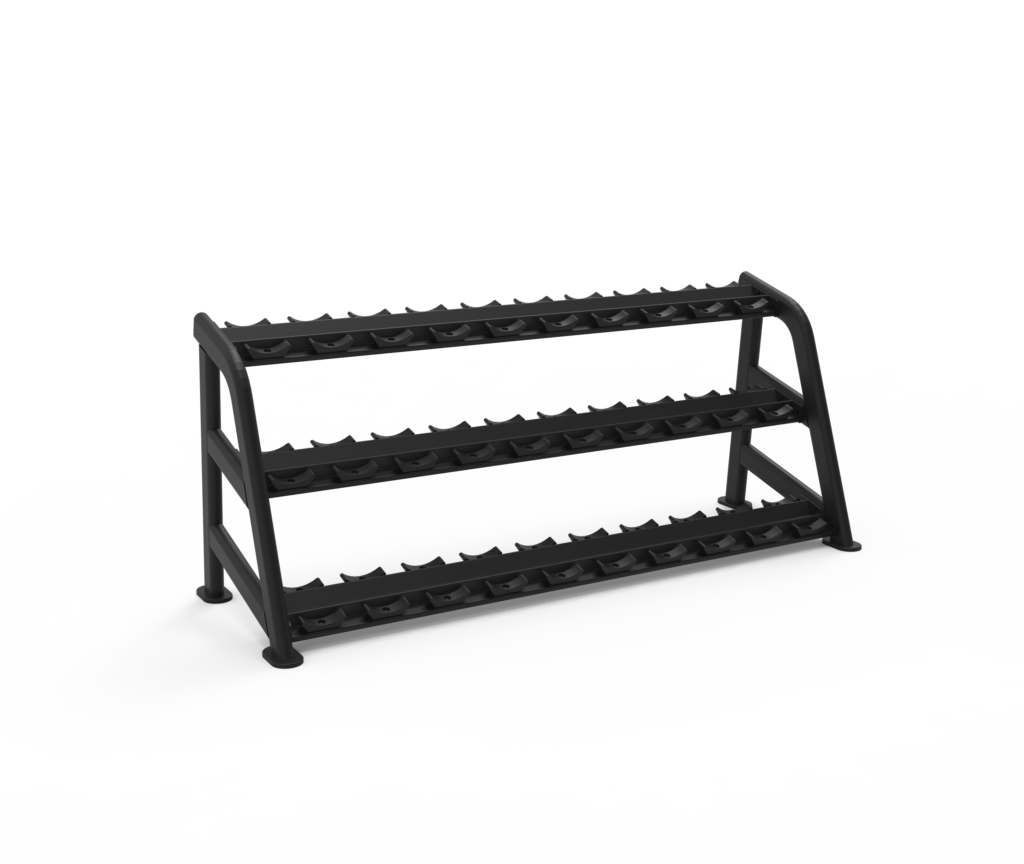 6 Series commercial 2 tier dumbbell rack