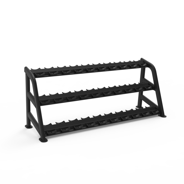 6 Series Commercial 3 Tier Dumbbell Rack Dumbbell Storage NC Fitness 6 Series commercial 2 tier dumbbell rack