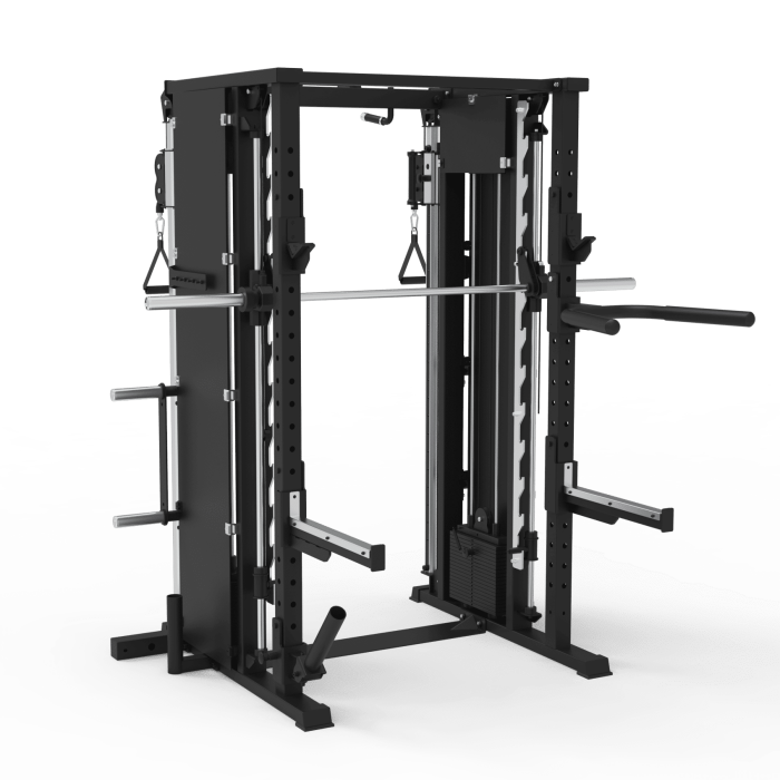 6 Series Power Rack / Smith / Functional Trainer Combo Multi Machines NC Fitness 6 Series Power Rack Smith Machine Functional Trainer combo machine