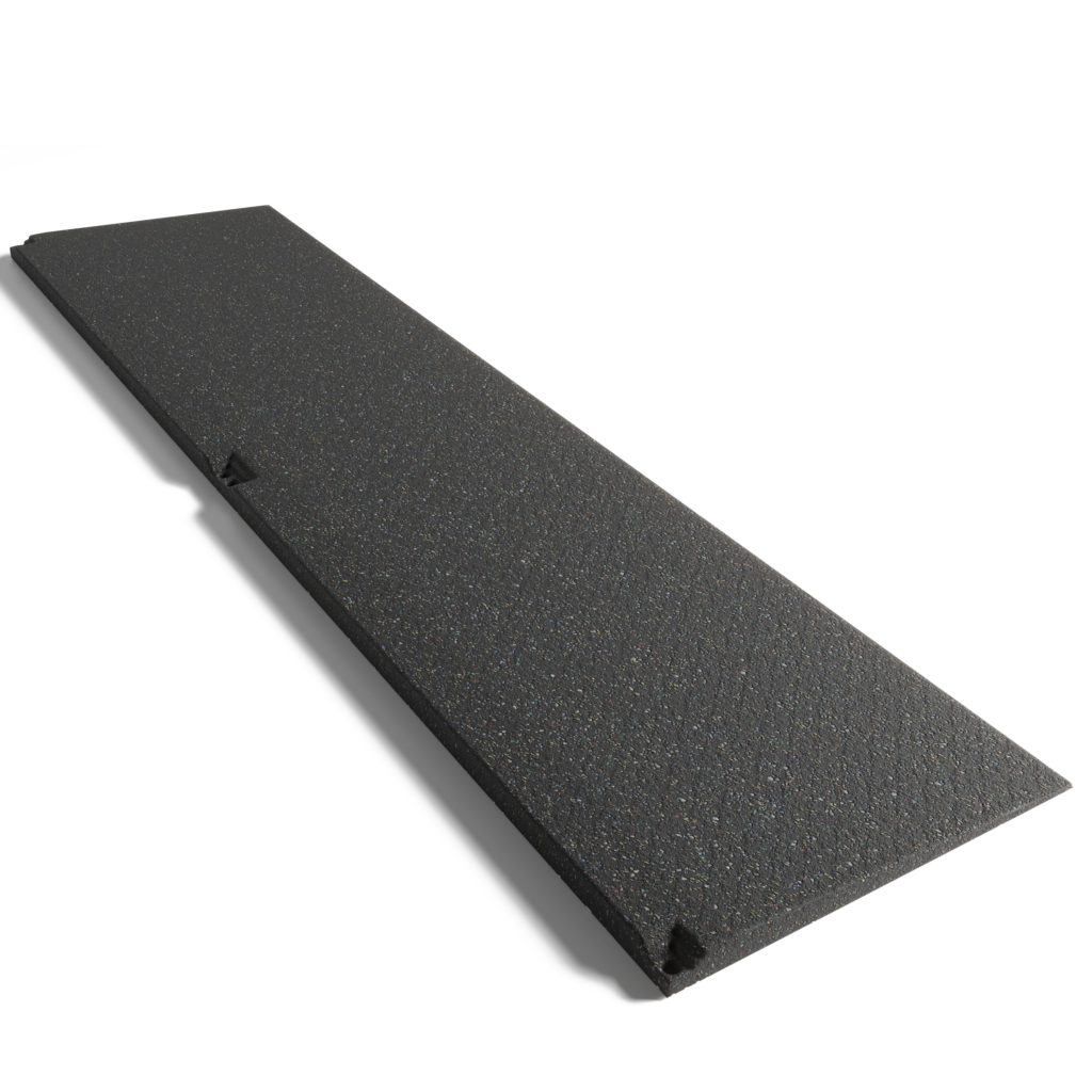 Rubber gym ramp mat