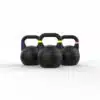 Kettlebell Competition Set in Black 12Kg, 16Kg, 20Kg
