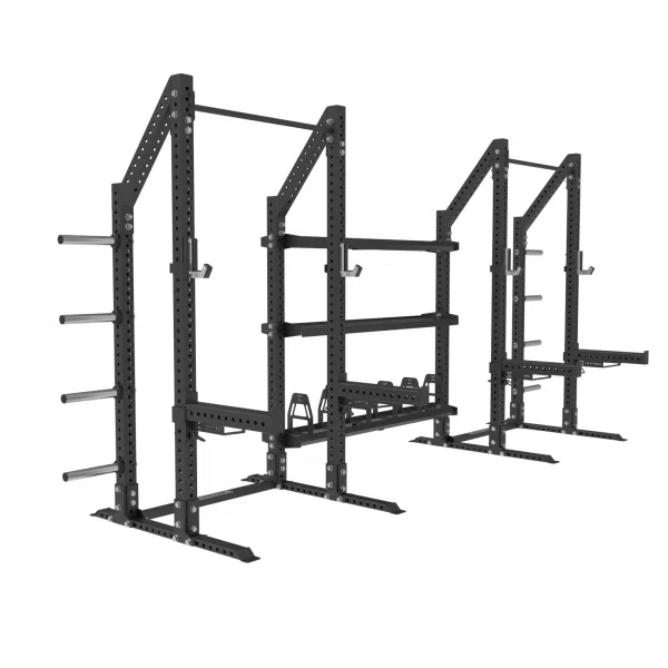 HR Series Double Half Rack With Storage - Squat Racks